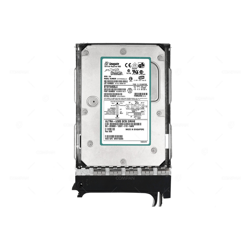X2689 DELL HARD DRIVE 73GB  15K 2GB FC 3.5 LFF 0X2689